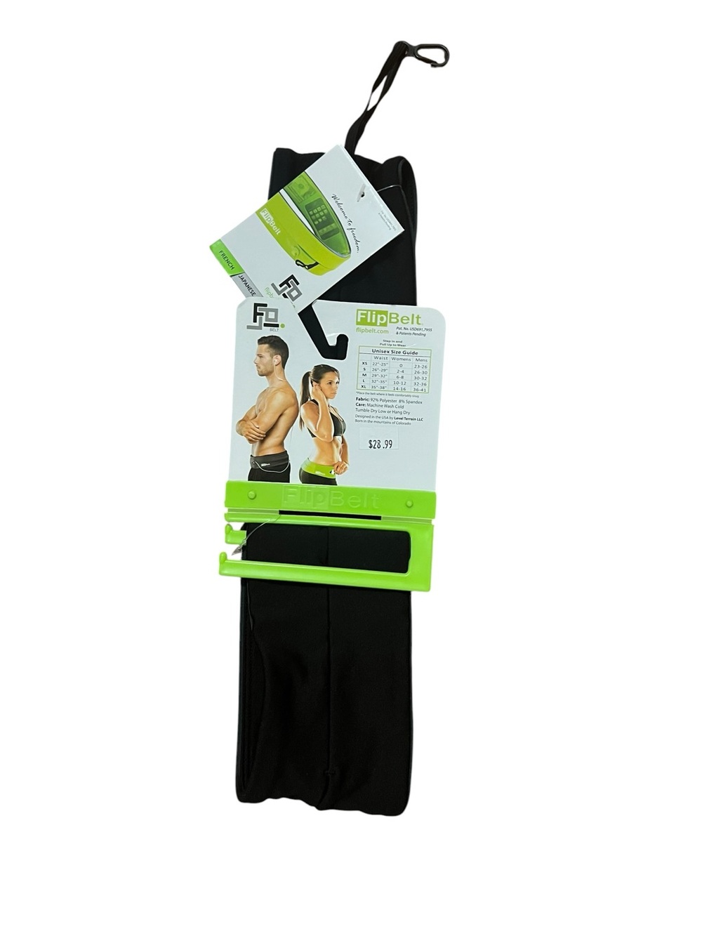 FlipBelt Men’s or Women’s Running Phone Keys Wallet Waist Pack M 29-32”